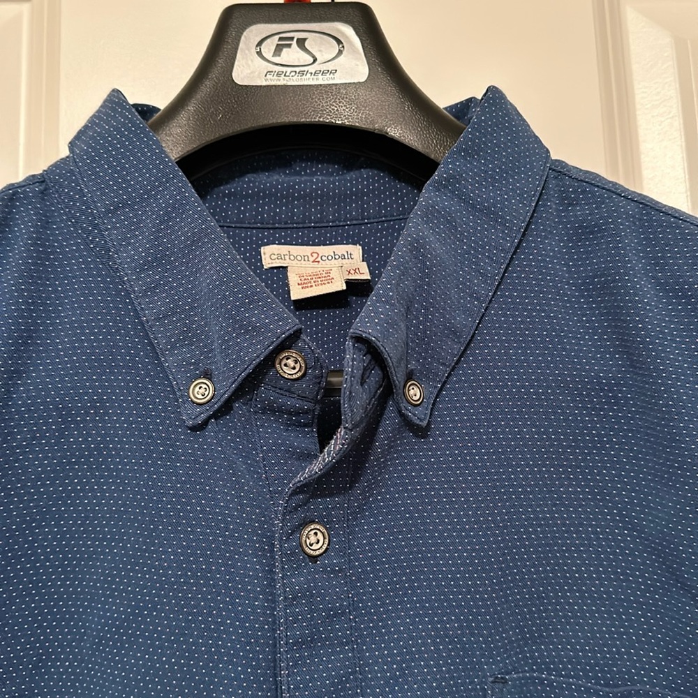Carbon 2 Cobalt Blue Button Down
